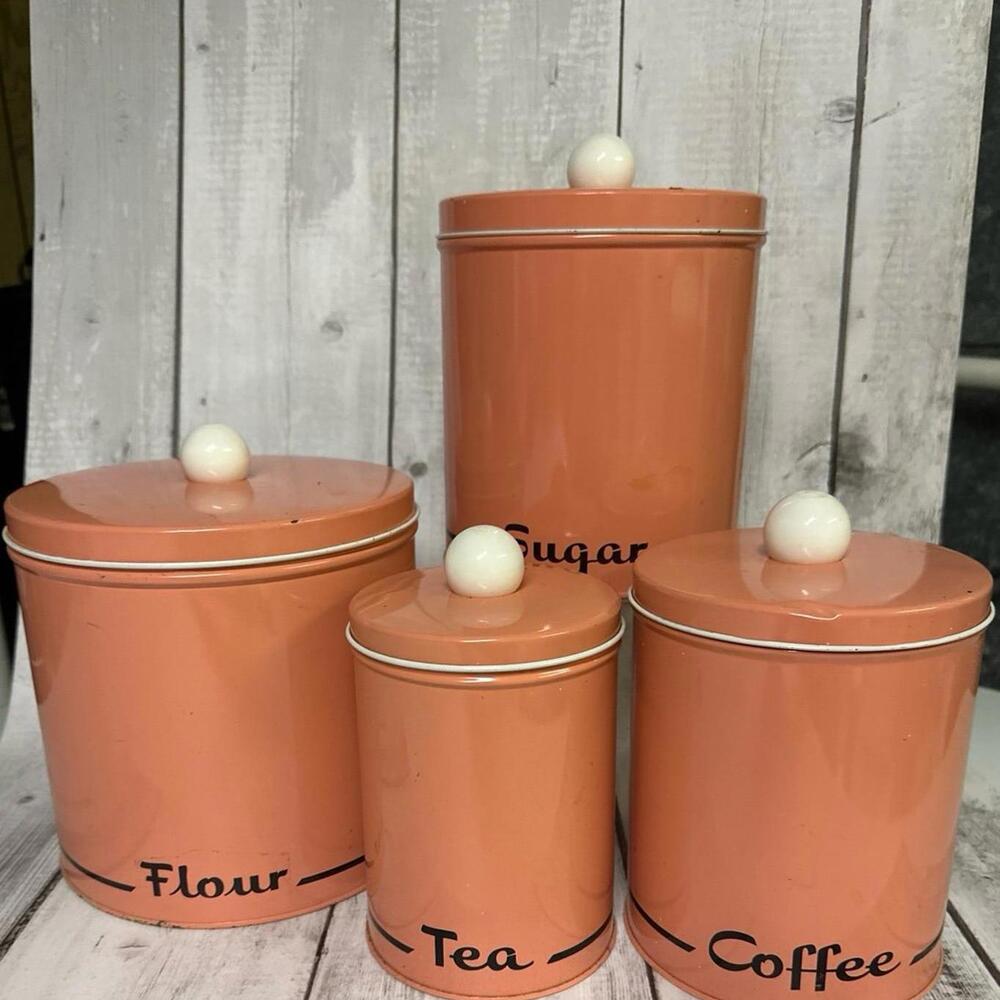 Vintage Colorware Nesting Canister Set